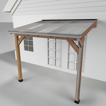 Westwood | Douglas Terrasoverkapping | Comfort | Opaal | 306x250cm | Muuraanbouw
